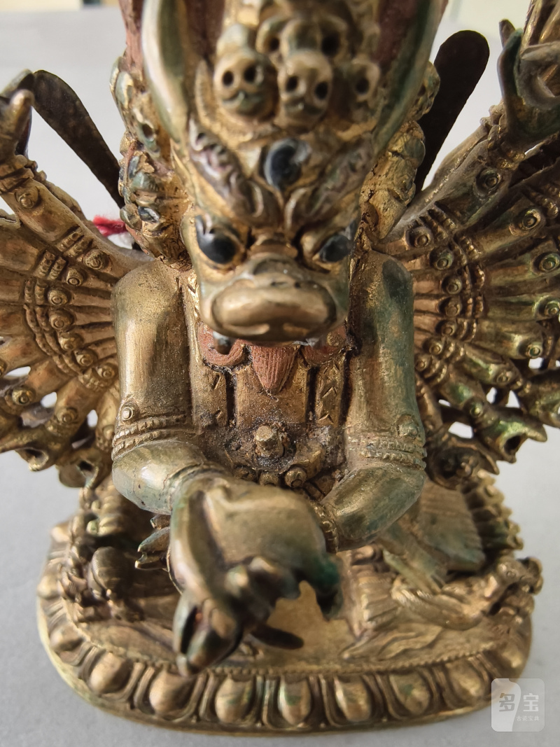 A GILT-BRONZE FIGURE OF VAJRABHAIRAVA - 图13